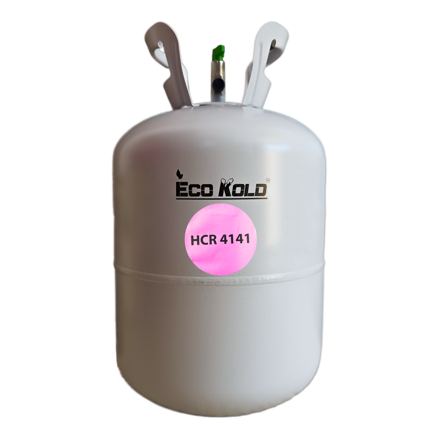 Eco Kold HCR 4141 refrigerant tank with pink label